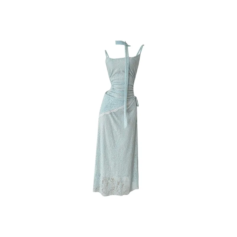 Icicofficial Slip Dress Women's Green-0