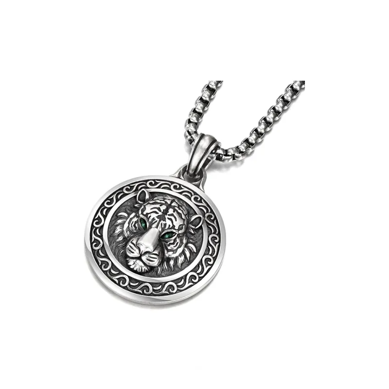 IDEAGEMER 925 Sterling Silver Necklaces Men's-5