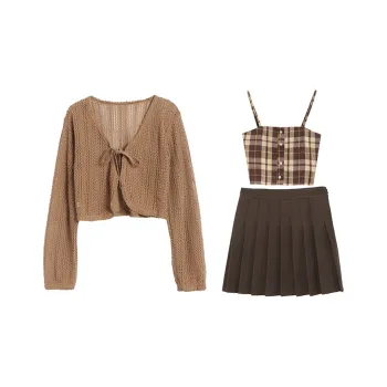 TWOPLUMGIRLS Two Piece Skirt Sets Women's