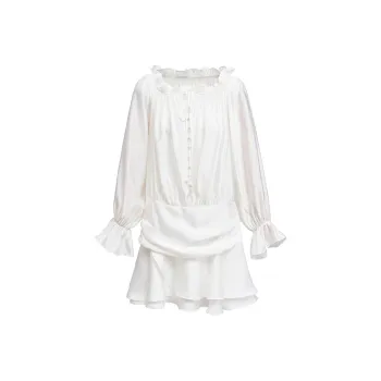 BEAUTIFUL CONFESSION Long Sleeved Dress Women's White