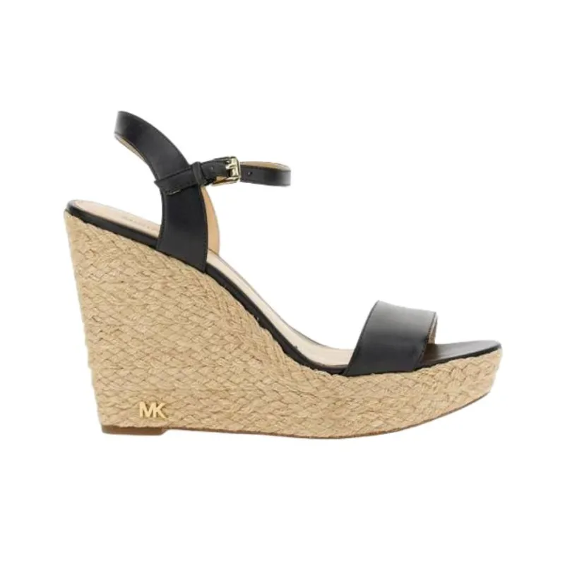 MICHAEL KORS Zeppa Jill One Strap Sandals Women's Black-1