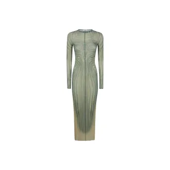 Jean Paul Gaultier Spiral print Maxi Dress