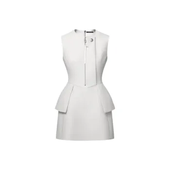 LOUIS VUITTON Tailored Peplum Dress