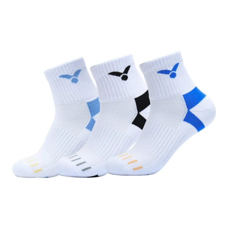 VICTOR Mid Calf Socks Unisex 3 Pack-1