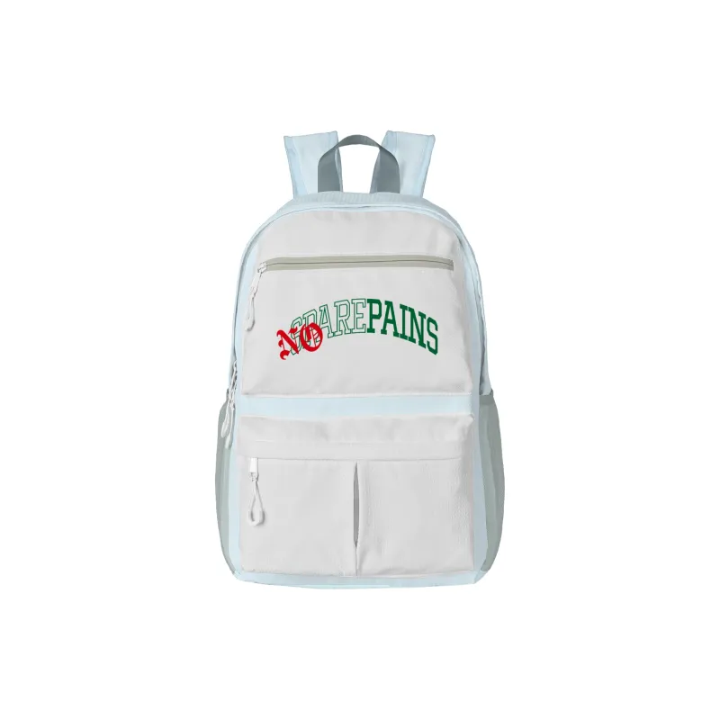 FINITE LOOP Polyester Backpack Regular Unisex Pearl White-3