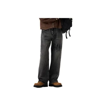 SONGS ALONG Jeans Unisex Black