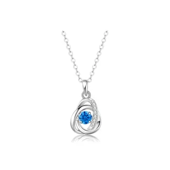 Lao Feng Xiang Beating Heart Series 925 Sterling Silver Necklaces Women's