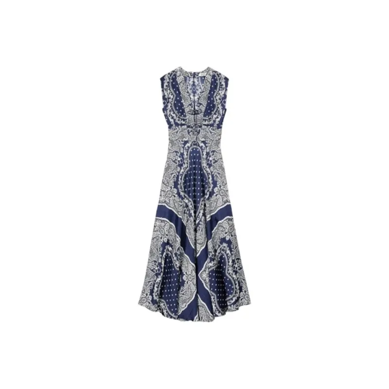 Sandro Paisley print Maxi Dress-0