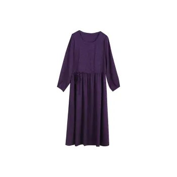 Mapping Long Sleeved Dresses Women's Purple
