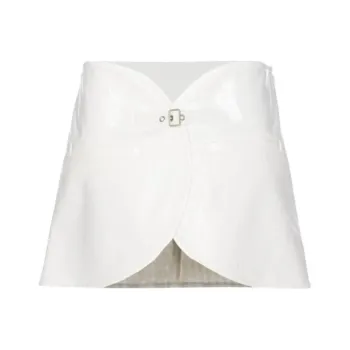 COURREGES Ellipse Vinyl Mini Skirt