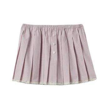 MIU MIU Embroidered Poplin Mini Skirt