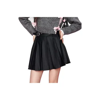 ELF SACK Casual Short Skirts Women's Refined Black