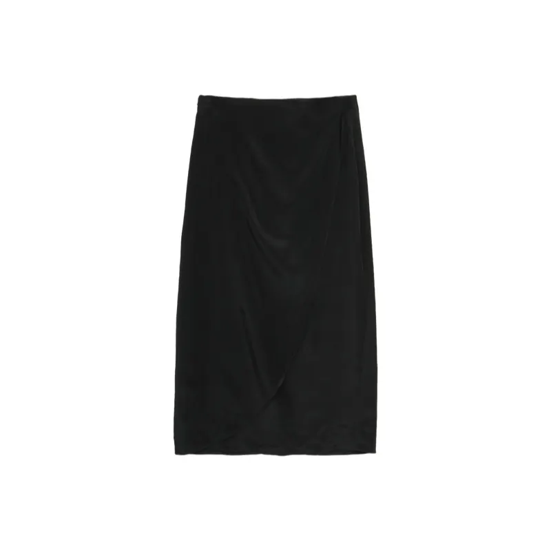 SETIROM Casual Long Skirt Women's Black-0