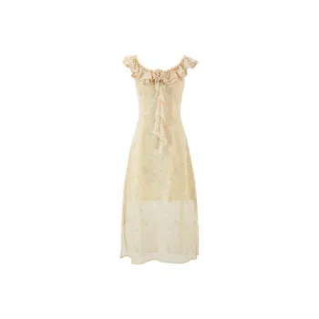 ACAINES Slip Dress Women's Light Yellow