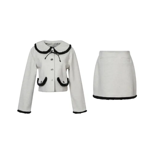 AURORA MUSE Skirt Set Women's Mixed Beige