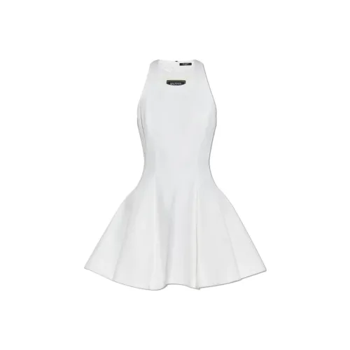 BALMAIN Sleeveless Pleated Mini Dress