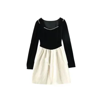 Lookinto Long Sleeved Dresses Women's Black