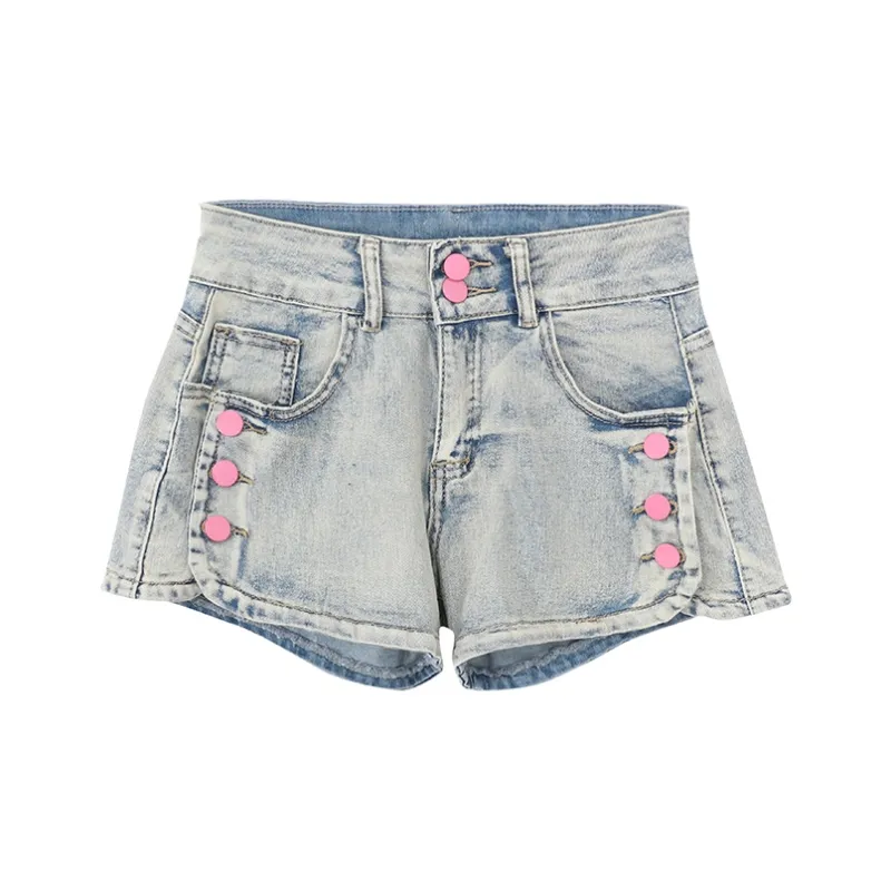 MIMOSA CHUR Denim Shorts Women's Vintage-0