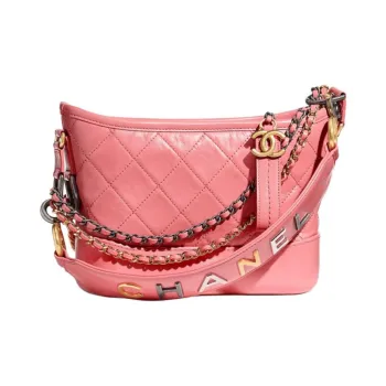 CHANEL Gabrielle Calfskin Crossbody Bag, Shoulder Bag Trumpets Women's Pink