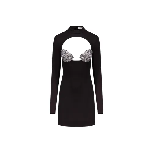 AREA Crystal embellished Dress
