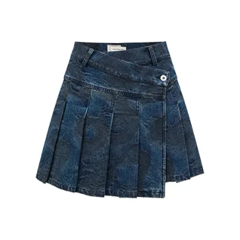 Feng Chen Wang Denim Short Skirts Women's Blue