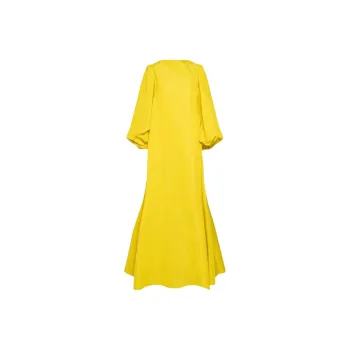 Valentino Long Sleeved Dress Women's Citrus Orange