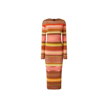 PINKO Striped Midi Dress