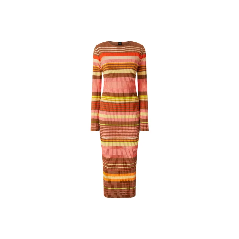 PINKO Striped Midi Dress-0