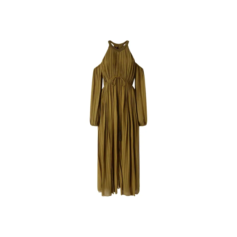 PINKO Long Sleeved Dress Women's Green-0