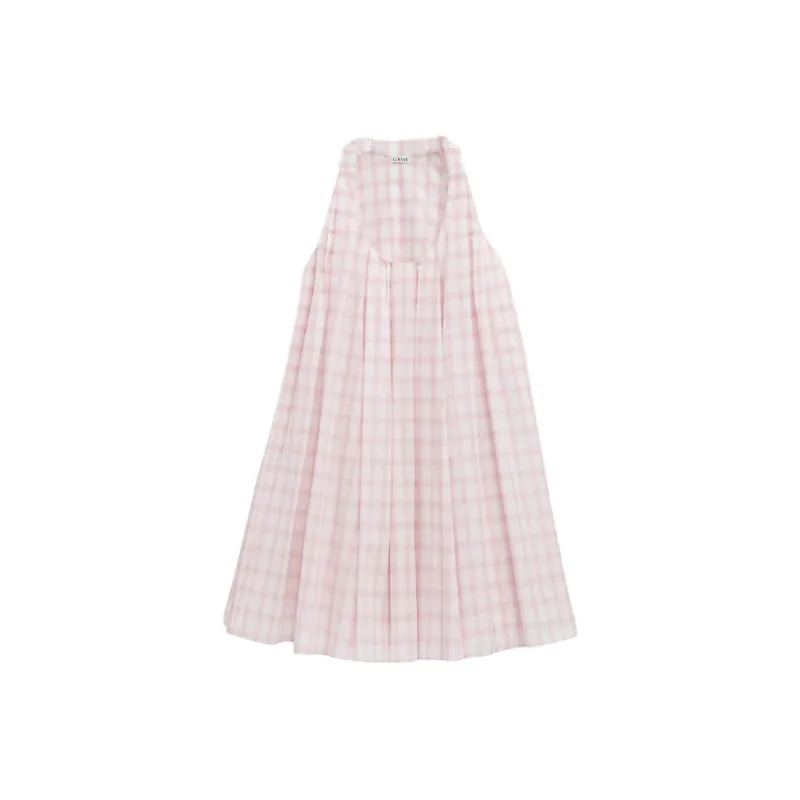 LOEWE Checked Midi Dress-0