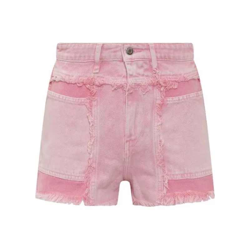 IRO NIGHT Denim Shorts Women's Cinnamon Powders-0