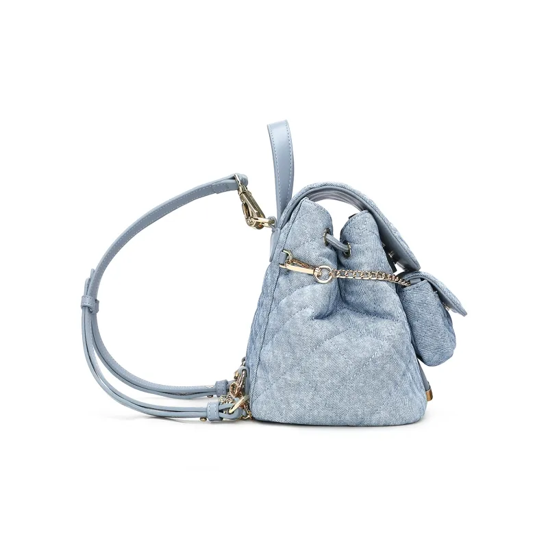 MESUCA Disney, Collaboration Disney Collection PU Backpack Regular Women's Black/White/Denim Blue-14