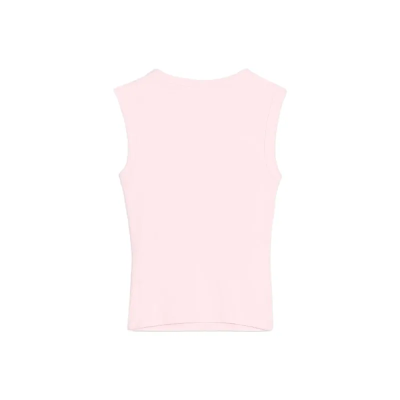 ZARA Tank Top Women's Light Pink Red-1
