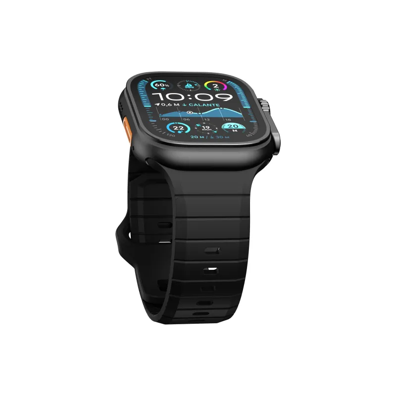 Watchbond Watch Band Apple Compatibility Fluoroelastomer Material-9