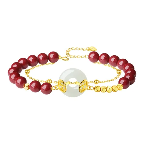 Fu Ru Ji Bracelets Pale Greenish White Jade Women's