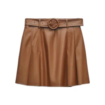ZARA Casual Short Skirts Women's Whiskey Color
