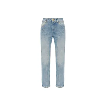 BALMAIN Classic Straight Leg Denim Jeans