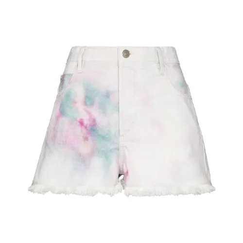 ISABEL MARANT Tie Dye Denim Shorts