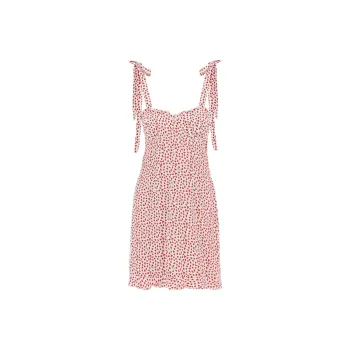 Rotate Heart print Flared Minidress