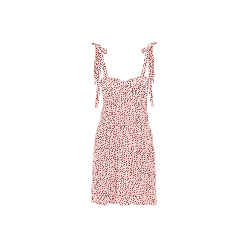 Rotate Heart print Flared Minidress-0