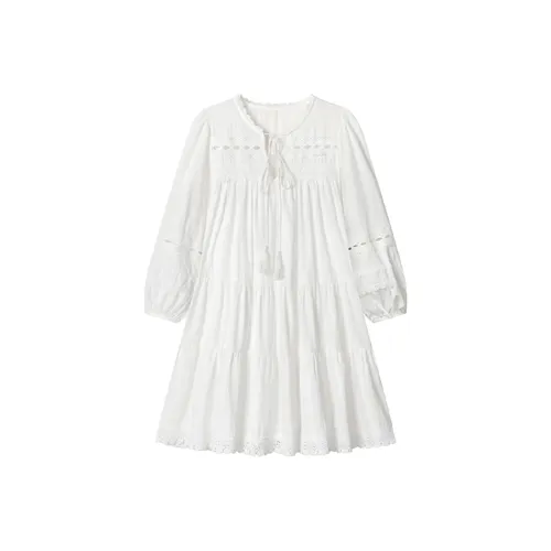 JOSR Long Sleeved Dress Women's White