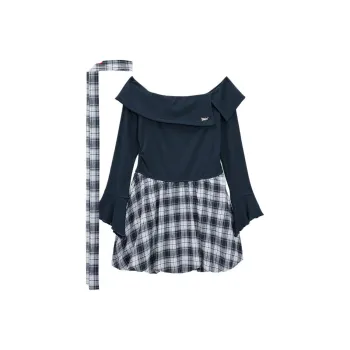 Love To Serve Long Sleeved Dress Women's Navy Blue