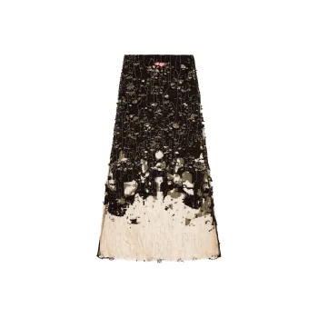 DIESEL SS24 Casual Long Skirt Women's Black