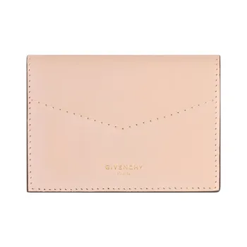 GIVENCHY Givenchy Bag Collection Sheepskin Business Card Holder Card Case Women's Light Pink