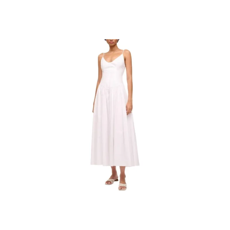Staud Slip Dresses Women's White-0