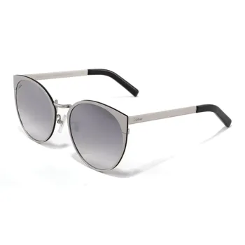 Fakeme Metal Irregular Shape Sunglasses Unisex Silver