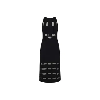 Genny Semi sheer Mdi Dress