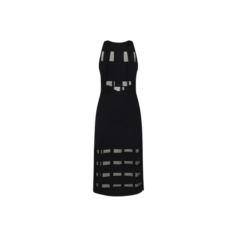 Genny Semi sheer Mdi Dress-0