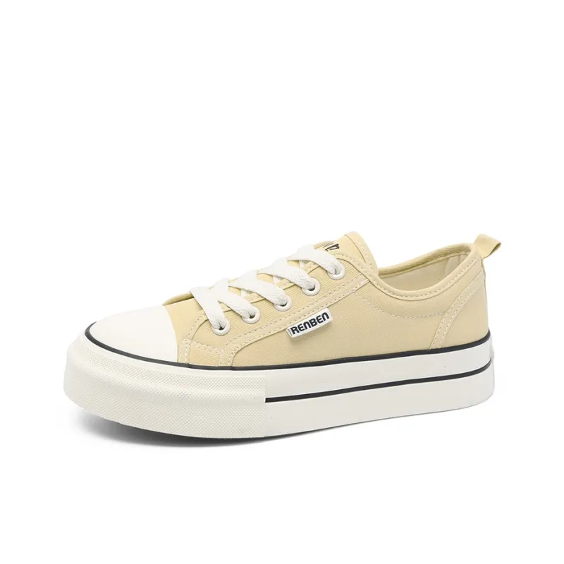 RENBEN Lightweight, Wear resistant, And Non slip Low Top Canvas Shoes Women's-14