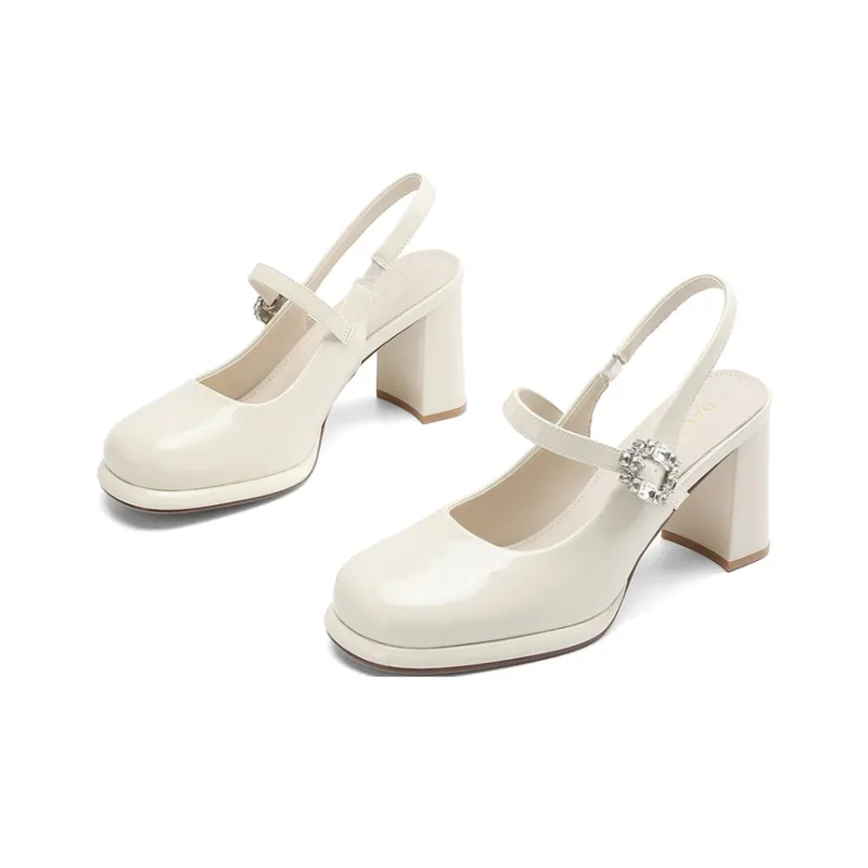 DAPHNE Chunky Heel High Heels Women's-4